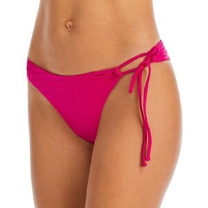 NEW L*Space Women's Pink Amal Classic Tie Side Drawstring Bikini Bottom Size XS